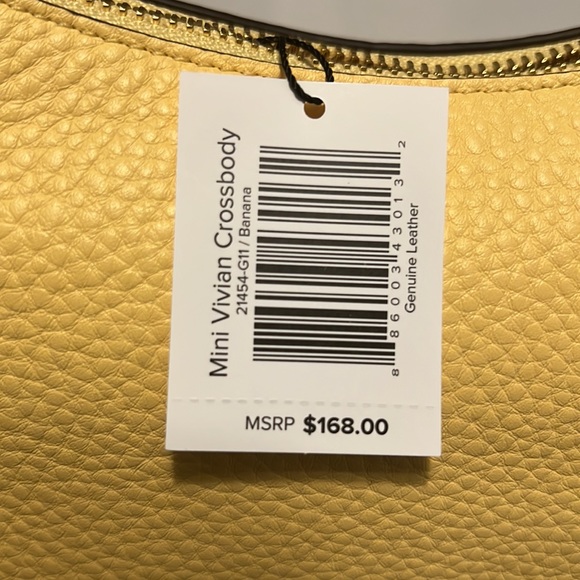 ALL LEATHER MINI VIVIAN CROSSBODY - SYCAMORE BANANA π - Picture 2 of 6